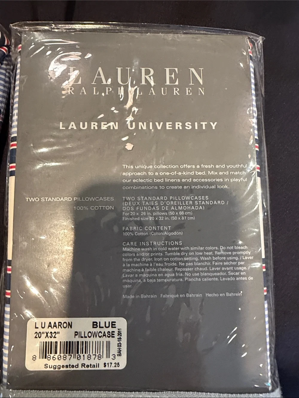 Ralph Lauren flat full sheet and 2 NWT 20 x 32 pillowcases